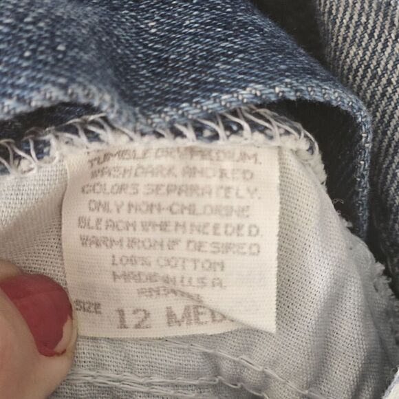 Vintage Lee Jeans Womens Size 12 Blue Tapered Leg High Rise Mom Pleated Denim - Picture 8 of 9